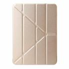 For iPad Air 13 2024 TPU Deformation Flip Leather Tablet Case with Holder(Gold) - 2