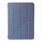 For iPad Air 13 2024 TPU Deformation Flip Leather Tablet Case with Holder(Purple) - 2