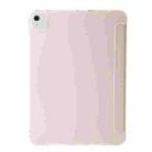 For iPad Air 13 2024 TPU Deformation Flip Leather Tablet Case with Holder(Light Pink) - 3