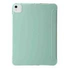 For iPad Air 13 2024 TPU Deformation Flip Leather Tablet Case with Holder(Mint Green) - 3