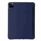 For iPad Pro 11 2024 TPU Deformation Flip Leather Tablet Case with Holder(Dark Blue) - 3