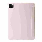 For iPad Pro 11 2024 TPU Deformation Flip Leather Tablet Case with Holder(Light Pink) - 3