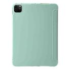 For iPad Pro 13 2024 TPU Deformation Flip Leather Tablet Case with Holder(Mint Green) - 3