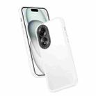 For OPPO A58 4G Frame Two Color Lens Ring TPU Phone Case(Transparent) - 1