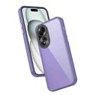 For OPPO A58 4G Frame Two Color Lens Ring TPU Phone Case(Purple) - 1