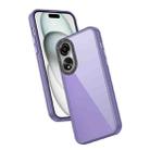 For OPPO A78 4G Frame Two Color Lens Ring TPU Phone Case(Purple) - 1