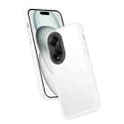 For OPPO A98 Frame Two Color Lens Ring TPU Phone Case(Transparent) - 1