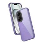 For OPPO A98 Frame Two Color Lens Ring TPU Phone Case(Purple) - 1