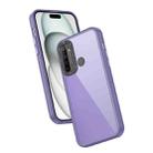 For Realme 5i / C3 Frame Two Color Lens Ring TPU Phone Case(Purple) - 1