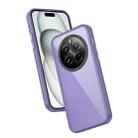 For Realme 12 Pro Frame Two Color Lens Ring TPU Phone Case(Purple) - 1