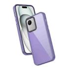 For Realme C30s Frame Two Color Lens Ring TPU Phone Case(Purple) - 1