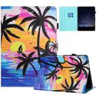For iPad 10.2 2021 / Air 10.5 Painted Litchi Leather Sewing Smart Tablet Case(Coconut Tree) - 1