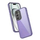 For Samsung Galaxy S24+ 5G Frame Two Color Lens Ring TPU Phone Case(Purple) - 1