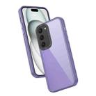 For Samsung Galaxy S23 5G Frame Two Color Lens Ring TPU Phone Case(Purple) - 1