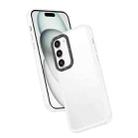 For Samsung Galaxy S23+ 5G Frame Two Color Lens Ring TPU Phone Case(Transparent) - 1