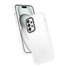 For Samsung Galaxy A73 5G Frame Two Color Lens Ring TPU Phone Case(Transparent) - 1