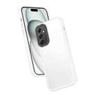 For Samsung Galaxy A34 5G Frame Two Color Lens Ring TPU Phone Case(Transparent) - 1