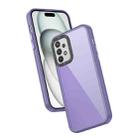 For Samsung Galaxy A32 4G Frame Two Color Lens Ring TPU Phone Case(Purple) - 1