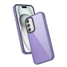 For Samsung Galaxy A25 5G Frame Two Color Lens Ring TPU Phone Case(Purple) - 1