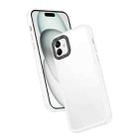 For Samsung Galaxy A04 Frame Two Color Lens Ring TPU Phone Case(Transparent) - 1