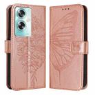 For OnePlus Nord N30 SE Embossed Butterfly Leather Phone Case(Rose Gold) - 1