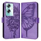 For OnePlus Nord N30 SE Embossed Butterfly Leather Phone Case(Light Purple) - 1