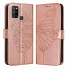 For Realme C17 / 7i Embossed Butterfly Leather Phone Case(Rose Gold) - 3