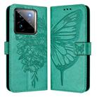 For Realme GT7 Pro 5G Embossed Butterfly Leather Phone Case(Green) - 2