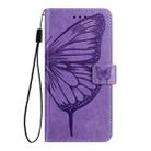For Realme 15T Global Embossed Butterfly Leather Phone Case(Light Purple) - 3