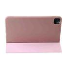 For iPad Pro 13 2024 Three-fold Holder Flip Tablet Leather Case(Rose Gold) - 3