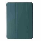 For iPad Pro 13 2024 Three-fold Holder Flip Tablet Leather Case(Dark Green) - 2