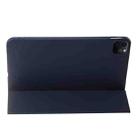 For iPad Pro 13 2024 Three-fold Holder Flip Tablet Leather Case(Dark Blue) - 3