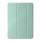 For iPad Pro 13 2024 Three-fold Holder Flip Tablet Leather Case(Mint Green) - 2