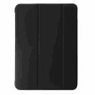 For iPad Pro 13 2024 Three-fold Holder Flip Tablet Leather Case(Black) - 2