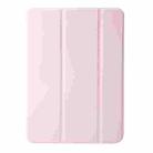 For iPad Pro 13 2024 Three-fold Holder Flip Tablet Leather Case(Light Pink) - 2