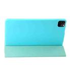 For iPad Pro 13 2024 Three-fold Holder Flip Tablet Leather Case(Mint Blue) - 3