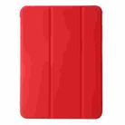 For iPad Pro 13 2024 Three-fold Holder Flip Tablet Leather Case(Red) - 2