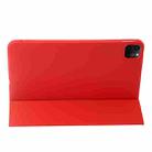 For iPad Pro 13 2024 Three-fold Holder Flip Tablet Leather Case(Red) - 3