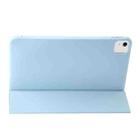 For iPad Air 13 2024 Three-fold Holder Flip Tablet Leather Case(Sky Blue) - 3