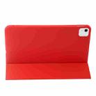 For iPad Air 13 2024 Three-fold Holder Flip Tablet Leather Case(Red) - 3