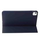 For iPad Air 11 2024 Three-fold Holder Flip Tablet Leather Case(Dark Blue) - 3