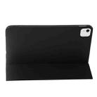 For iPad Air 11 2024 Three-fold Holder Flip Tablet Leather Case(Black) - 3