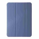 For iPad Air 11 2024 Three-fold Holder Flip Tablet Leather Case(Purple) - 2