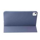 For iPad Air 11 2024 Three-fold Holder Flip Tablet Leather Case(Purple) - 3