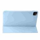 For iPad Pro 11 2024 Three-fold Holder Flip Tablet Leather Case(Sky Blue) - 3