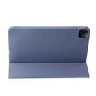 For iPad Pro 11 2024 Three-fold Holder Flip Tablet Leather Case(Purple) - 3