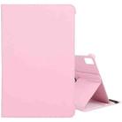 For iPad Pro 13 2024 360 Degree Rotation Litchi Texture Leather Tablet Case with Holder(Pink) - 1