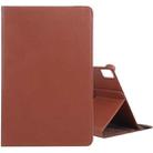 For iPad Pro 13 2024 360 Degree Rotation Litchi Texture Leather Tablet Case with Holder(Brown) - 1