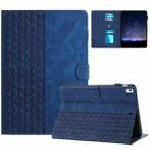 For iPad 10.2 2021 / Air 10.5 Building Blocks Embossed Leather Smart Tablet Case(Blue) - 1