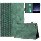 For iPad mini 6 / mini 2024 Building Blocks Embossed Leather Smart Tablet Case(Green) - 1